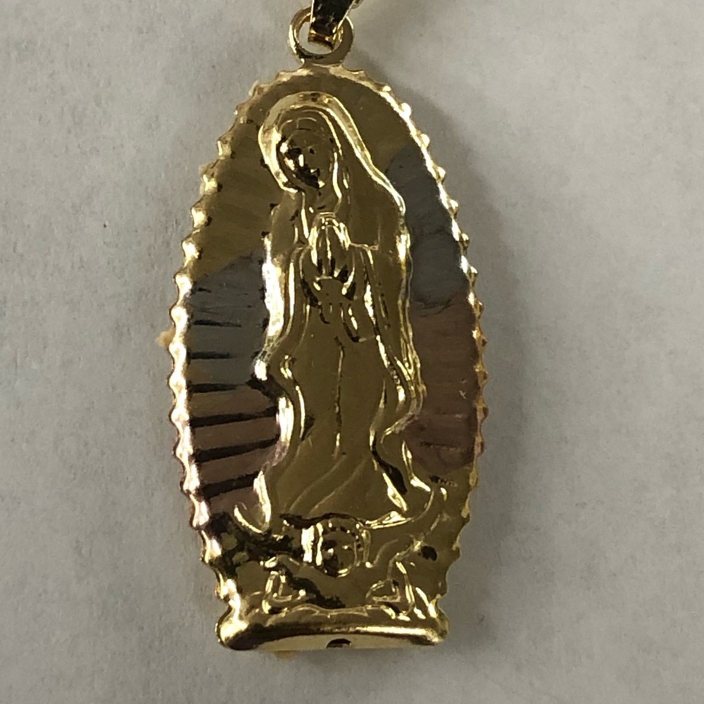 Virgin de Guadalupe Double Sided Pendent Necklace